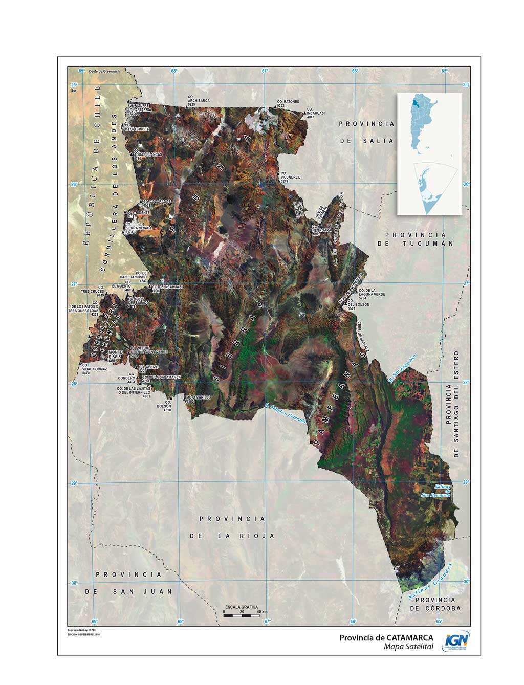 Mapas de la Provincia de Catamarca