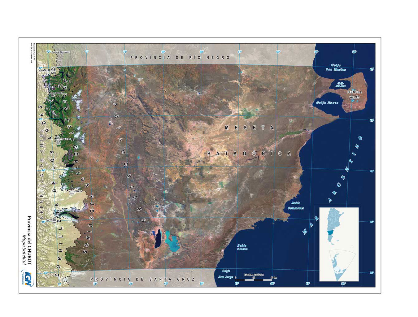 Mapas de la Provincia del Chubut