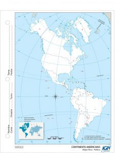 Mapas del Continente Americano