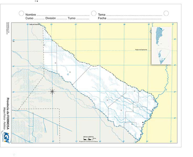 Mapas de la Provincia de Formosa