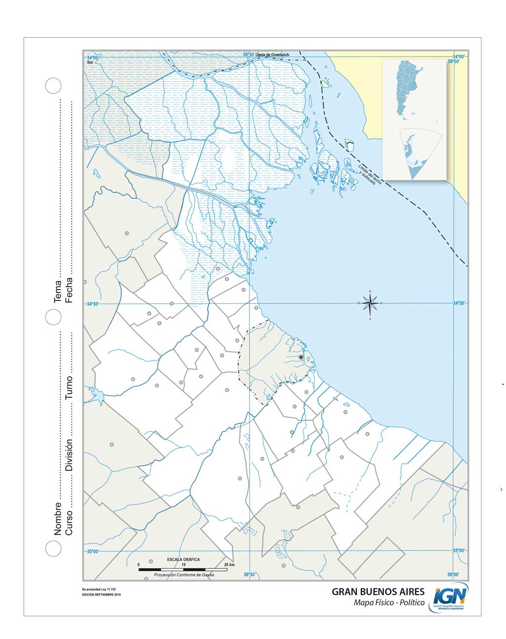 Mapa del Gran Buenos Aires