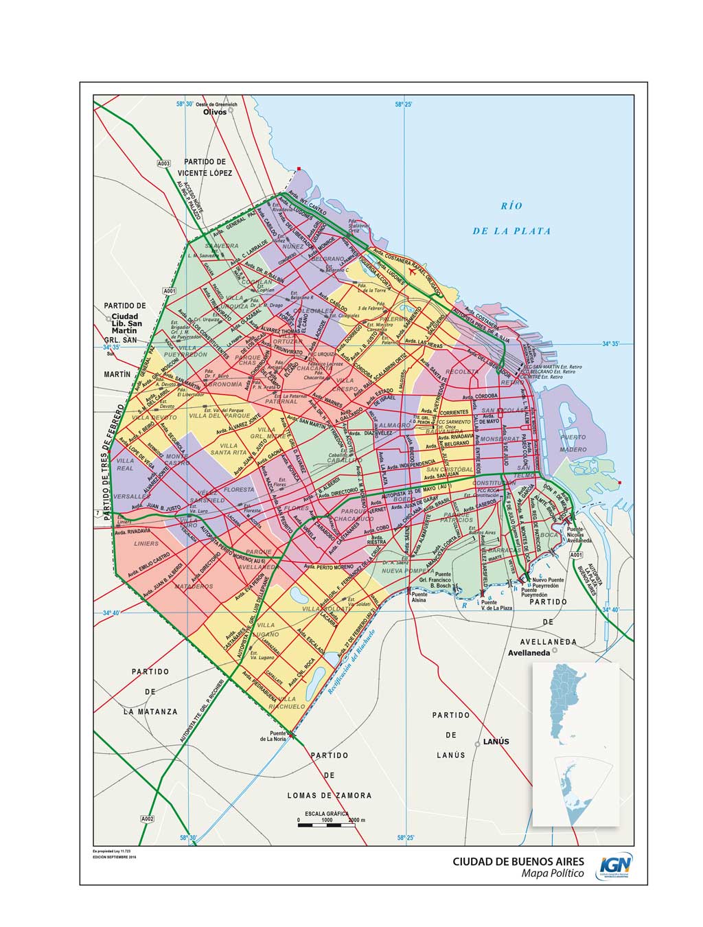 Mapas de la Ciudad Autónoma de Buenos Aires