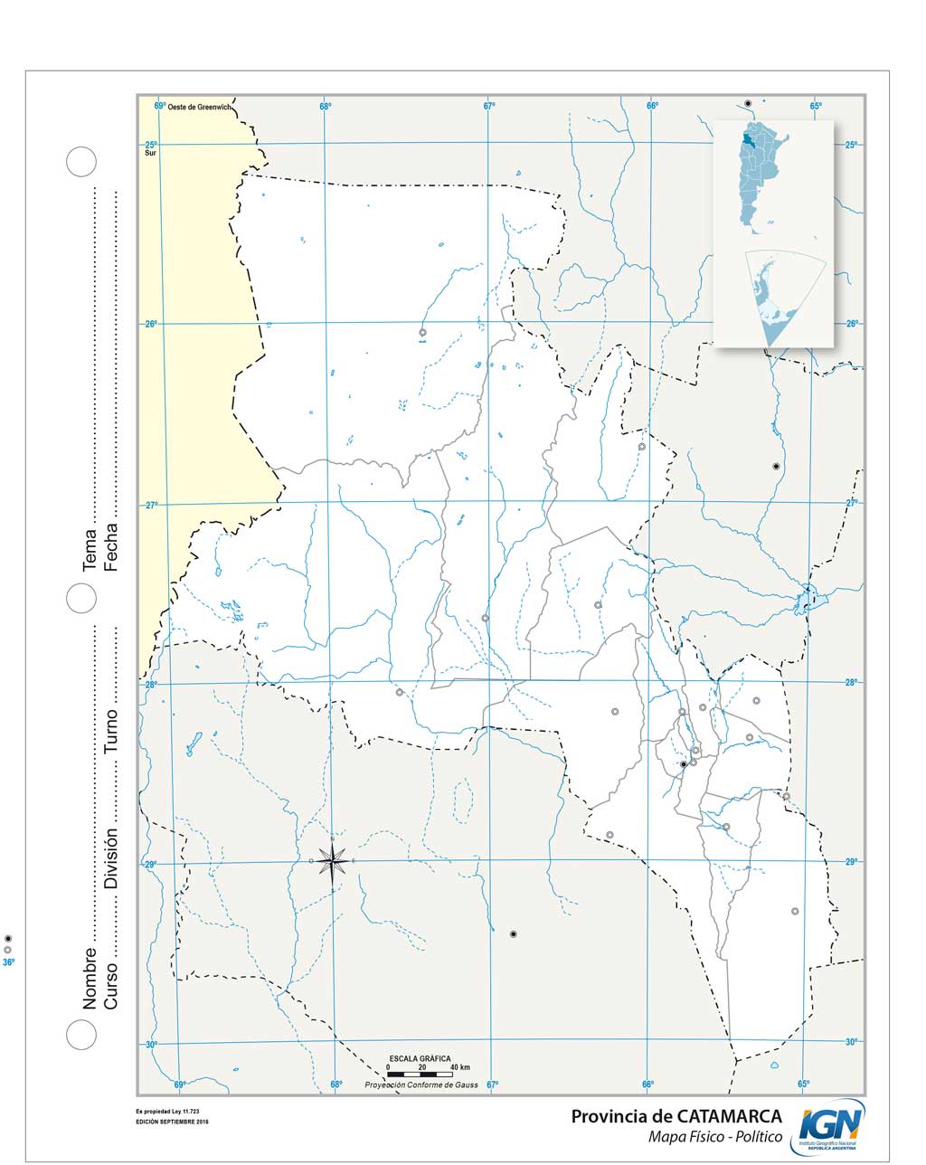 Mapas de la Provincia de Catamarca
