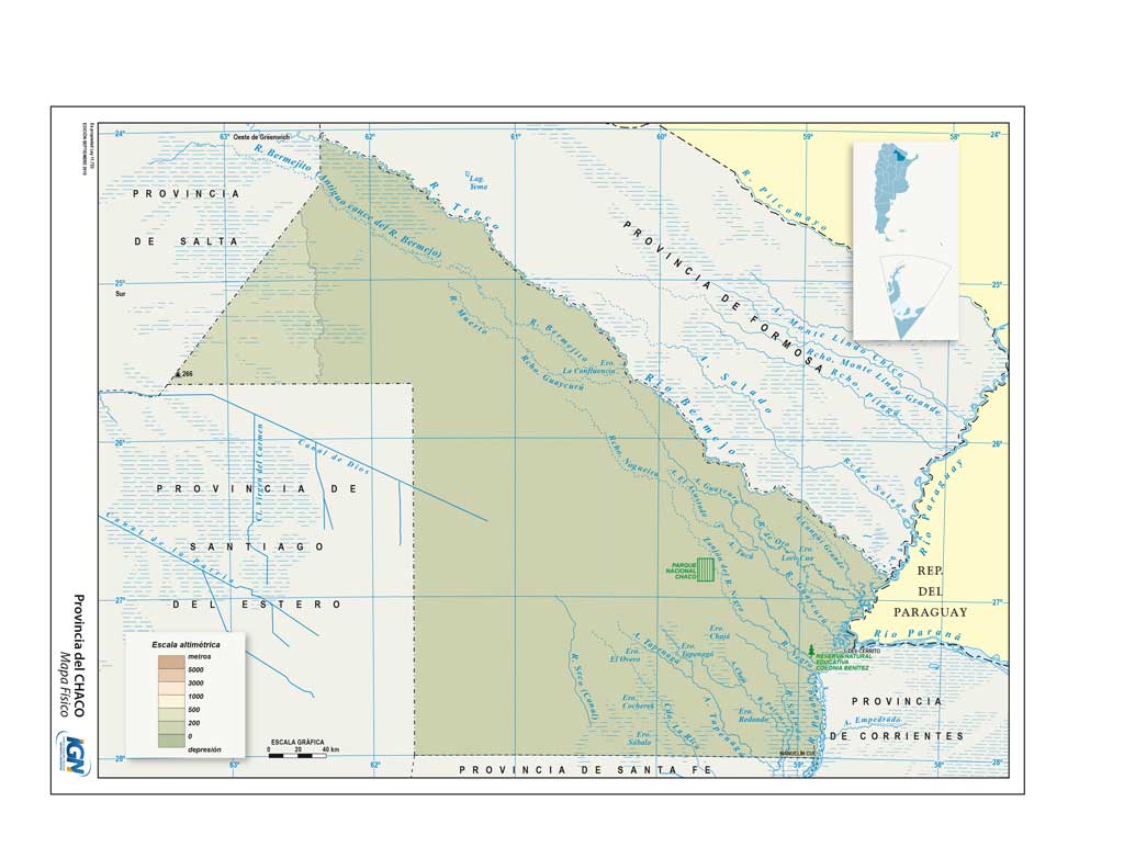 Mapas de la Provincia del Chaco