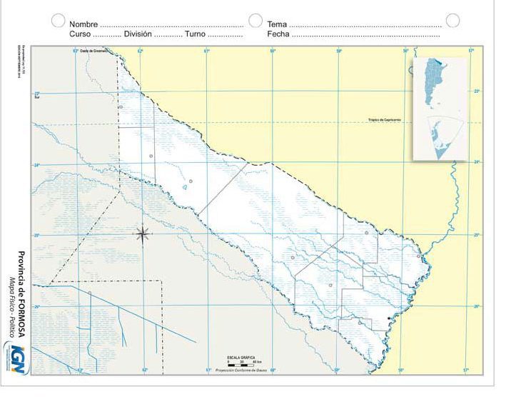 Mapas de la Provincia de Formosa